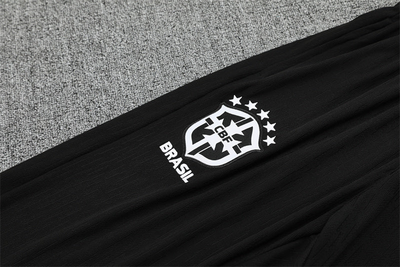 Brazilië 2025/26 trainingspak zwart met 1/4 rits