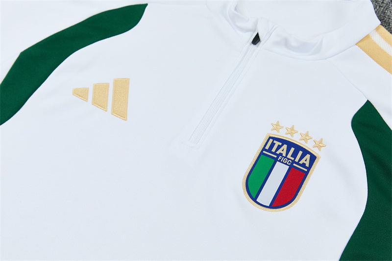 Italië 2026/27 trainingspak wit 1/4 rits