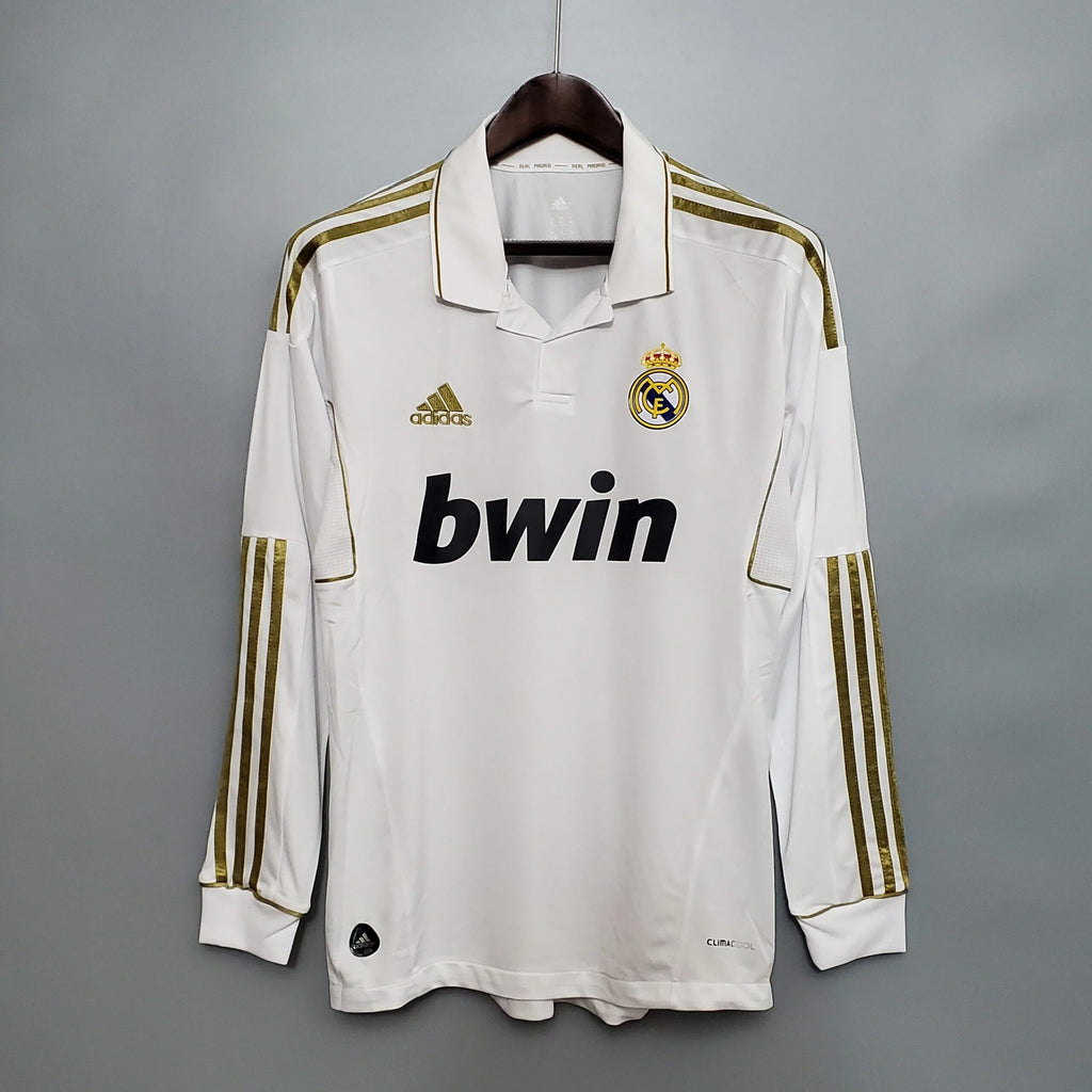 Real Madrid 2011/12 Retro thuisteneu long sleeve