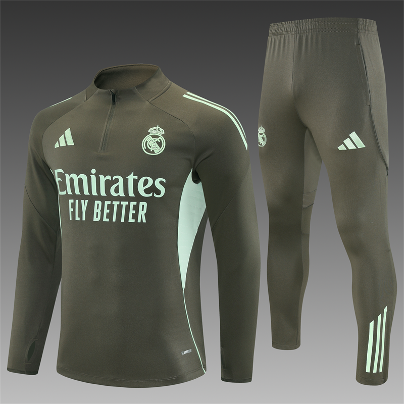 Real Madrid 2025/26 Tracksuit Grey