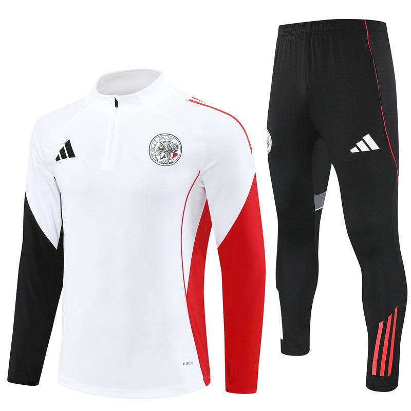 Ajax Amsterdam 2025/26 Tracksuit White 1/4 Zip