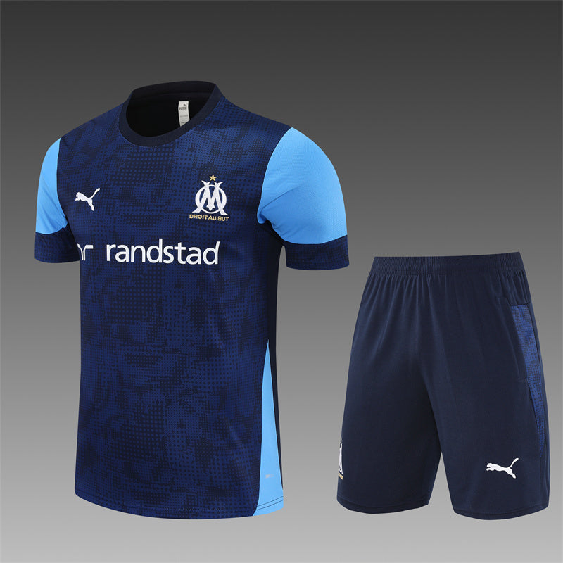 Olympique Marseille 2025/26 Trainingsset Blauw