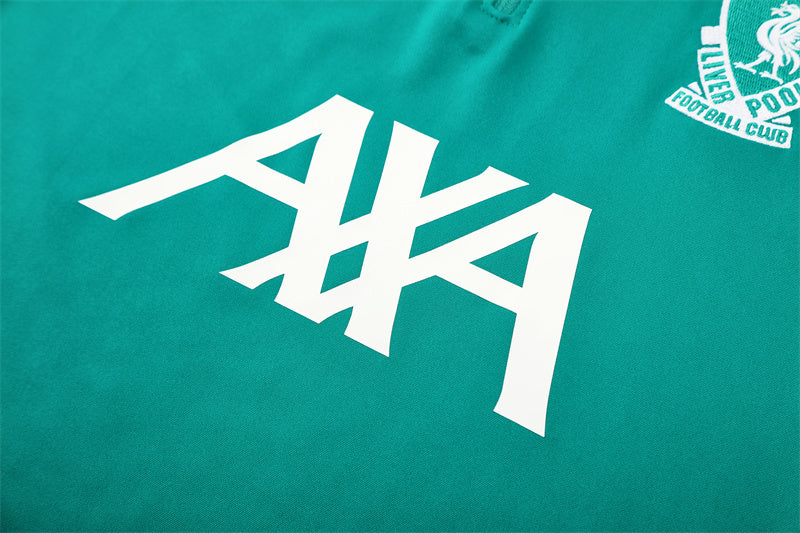 Liverpool 2025/26 Tracksuit Green 1/4 Zip