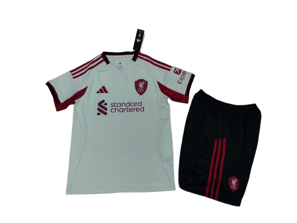 Liverpool 2025/26 Uitshirt Kinderset