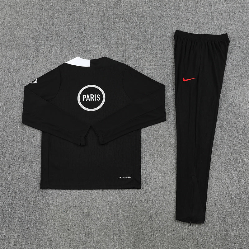 Paris Saint-Germain 2025/26 Tracksuit Black 1/4 Zip