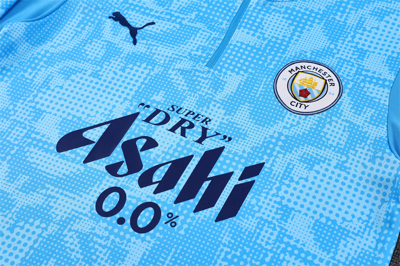 Manchester City 2025/26 Tracksuit Blue 1/4 Zip