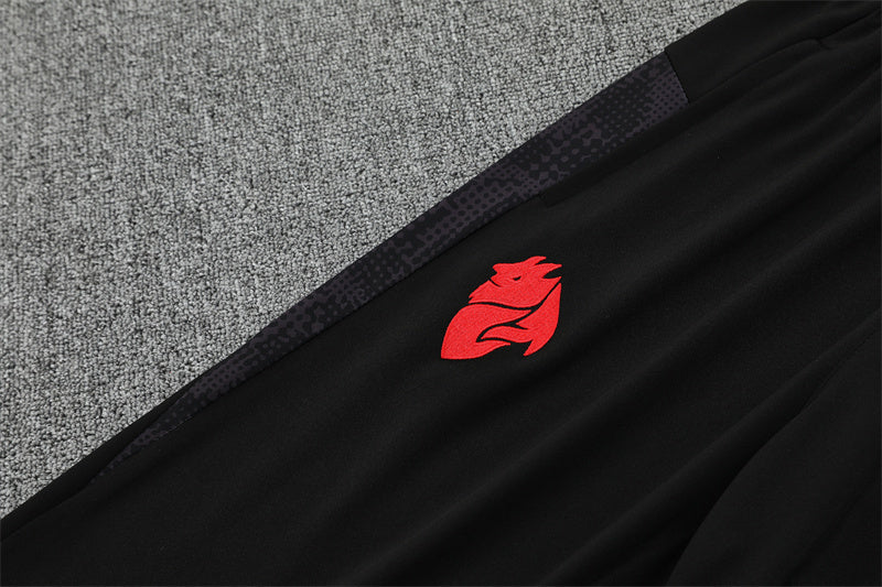 AC Milan 2025/26 Tracksuit Black 1/4 Zip