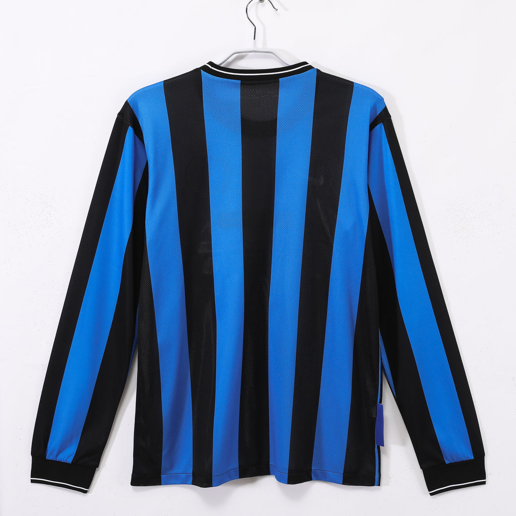 Inter Milan 2009/10 Retro Thuisshirt UCL long sleeve