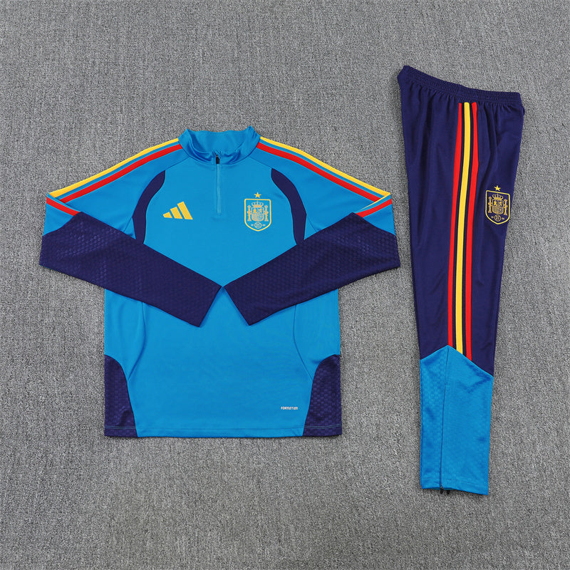 Spanje 2026/27 trainingspak blauw met 1/4 rits