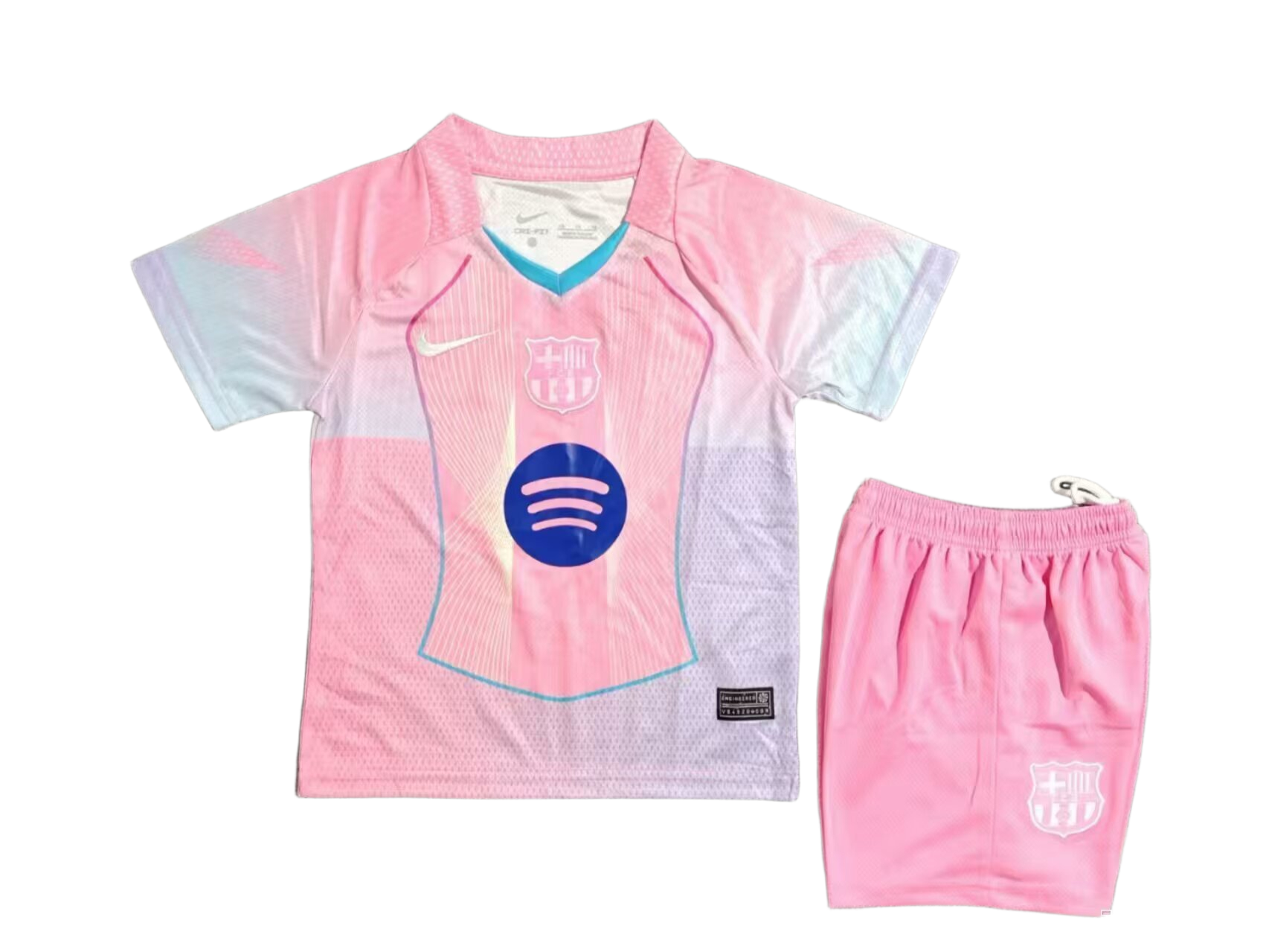 FC Barcelona 2025/26 Speciaal tenue Roze Kinderset
