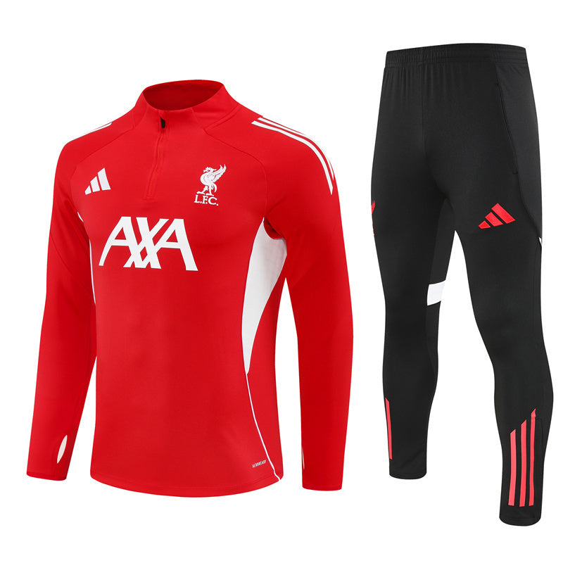 Liverpool trainingspak 2025/26 rood met 1/4 rits