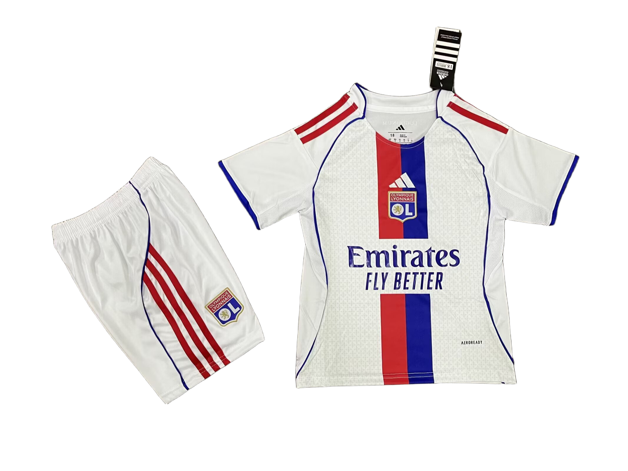 Olympique Lyonnais 2025/26 thuistenue kinderset 