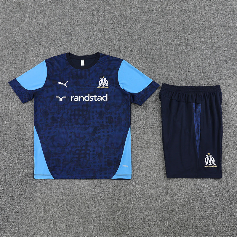 Olympique Marseille 2025/26 Trainingsset Blauw