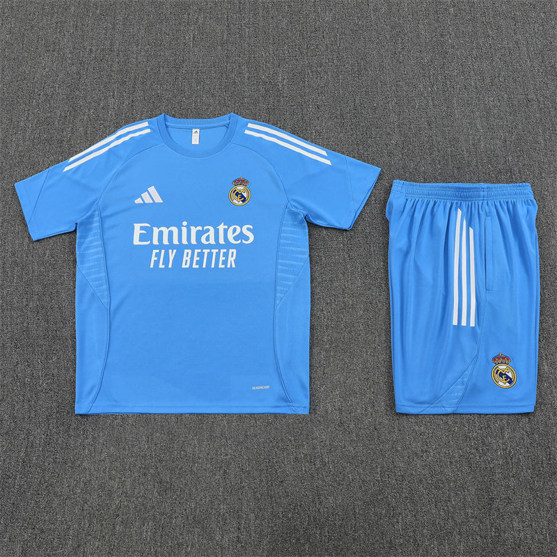 Real Madrid trainingsset 2025/26 blauw