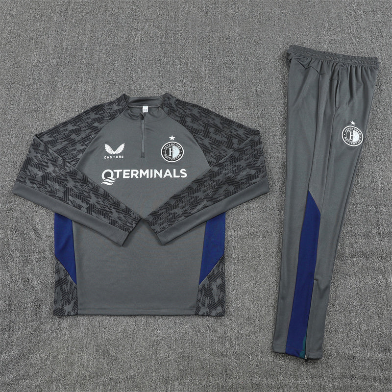 Feyenoord 2025/26 Tracksuit Grey