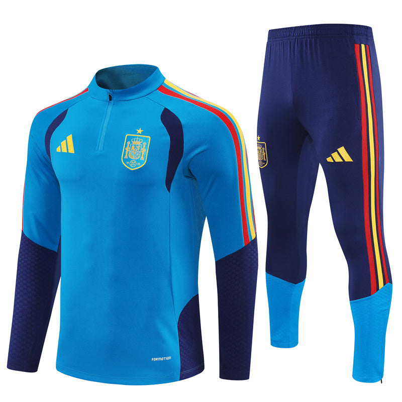 Spanje 2026/27 trainingspak blauw met 1/4 rits