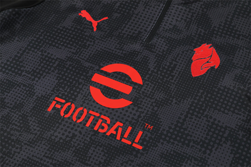 AC Milan 2025/26 Tracksuit Black 1/4 Zip