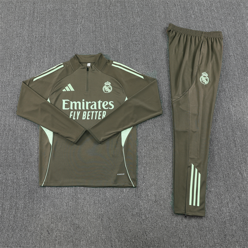 Real Madrid 2025/26 Tracksuit Grey