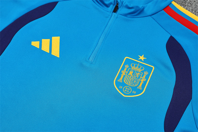 Spanje 2026/27 trainingspak blauw met 1/4 rits