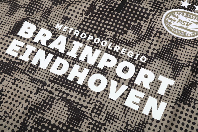 PSV Eindhoven 2025/26 trainingspak donkergrijs met 1/4 rits