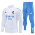 Real Madrid 2025/26 Tracksuit White 1/4 Zip